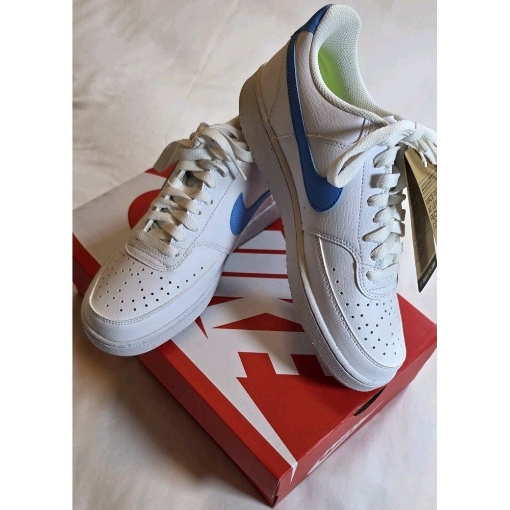 Nike Court Vision Low NN Next Nature White University Blue DH3158-107 Women's 9